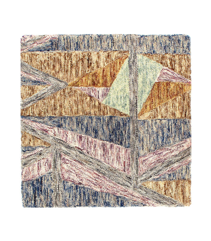 Fine Hand made sample Modern rug 2'X 2'