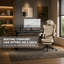 Fauteuil de jeu ergonomique avec fonction de massage lombaire et d'inclinaison-1174855418-1174855419