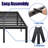 Roseann 18'' Heavy Duty Steel Platform Bed Frame with Round Corners, No Box Spring Needed, Noise Free-610621796