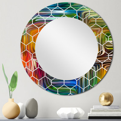 Color Fusion III - Miroir mural moderne