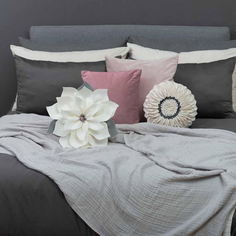  Coussin 3D, Blanc