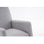 Chaise berçante en coton et lin avec repose-pieds réglable-93807019