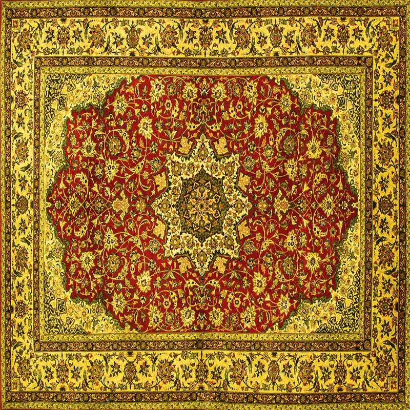 Tapis oriental tissé à la machine Kaleal en rouge / vert / brun, Rectangle 2 pi x 3 pi