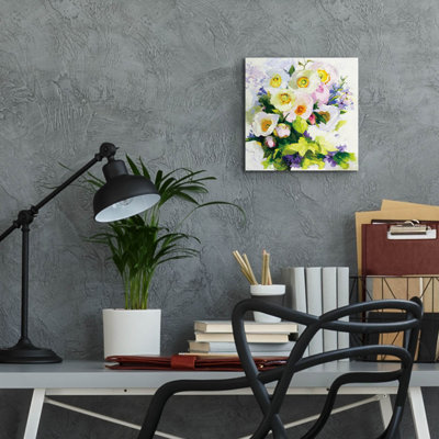 Poppies And Peonies' by Shirley Novak Acrylic Glass Wall Art