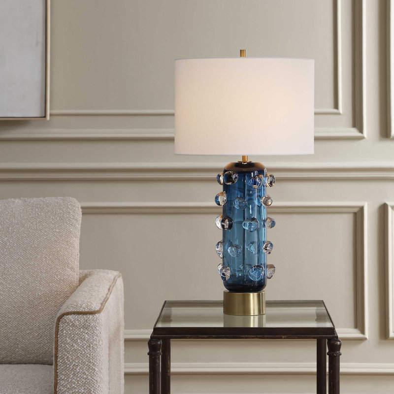  Lampe de table bleue Aura