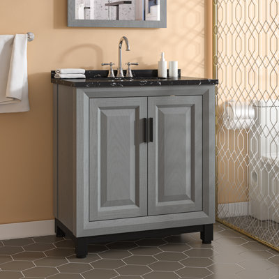 Arniya 30'' Single Bathroom Vanity with Marble Top