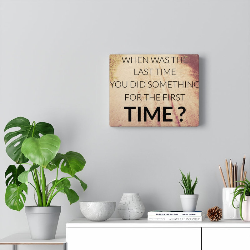Art textuel sur toile tendue, H 11 po x l 14 po x P 1,25 po