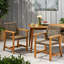 2 pièces en bois et chaises - support, tissage durable, base de salle à manger 25,68 l x 24,1 P 33,68 H,
