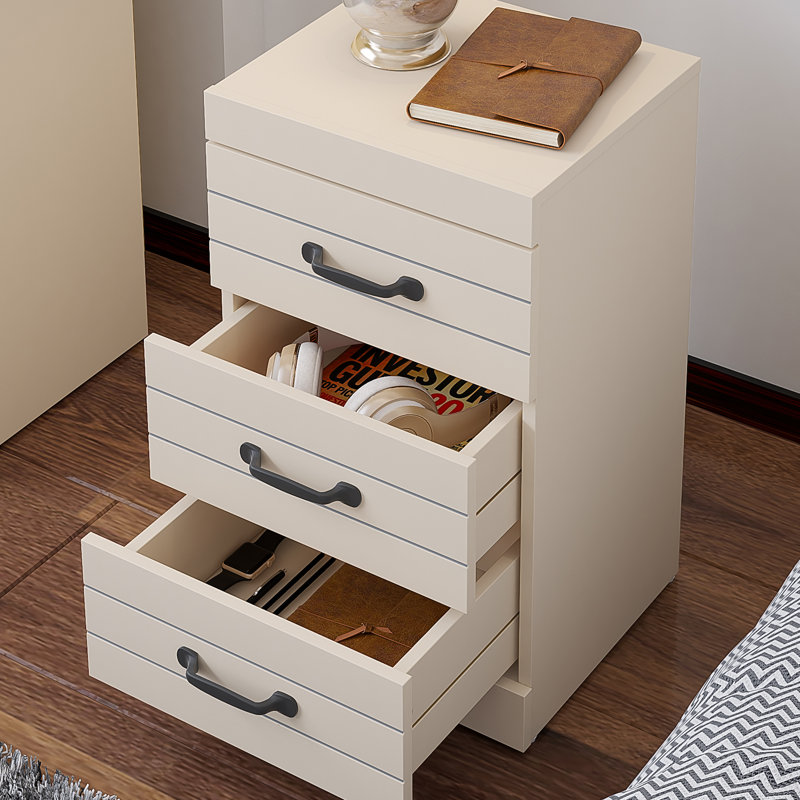 Allington 3 Drawer Bedside Table, Natural