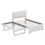 Lit plateforme double avec lit gigogne et lit gigogne double-101248107