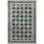 Tapis décoratif à motif géométrique à motif géométrique bleu-jaune-405037369