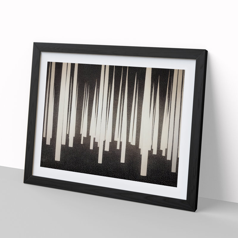 A Classic Forest Abstract - Framed Print, Black, 46cm H x 64cm W x 2cm D