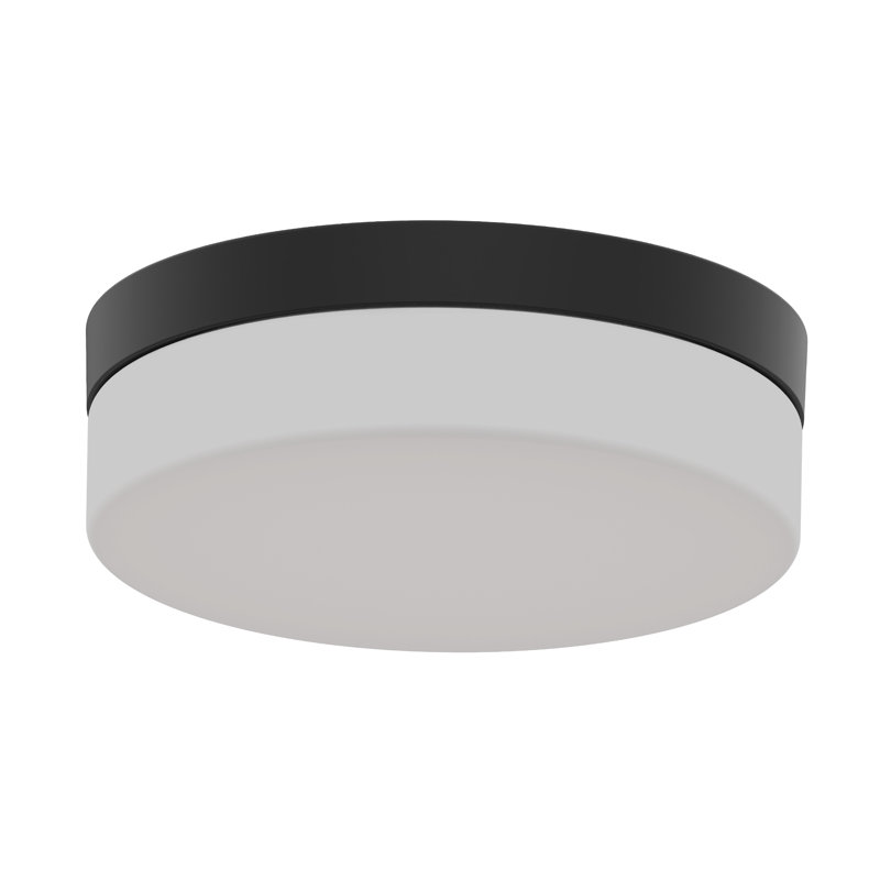 11.2" Round Led Flush Mount Ceiling Light, 5-cct Adjustable, Minimalist Black Lighting Fixture For Kitchen, Bedroom, Living Room, Entryway & Hallway