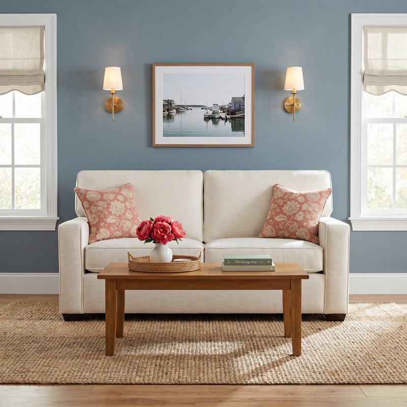 Taylor 70'' Sleeper Sofa, Lena Sand Performance Linen Blend