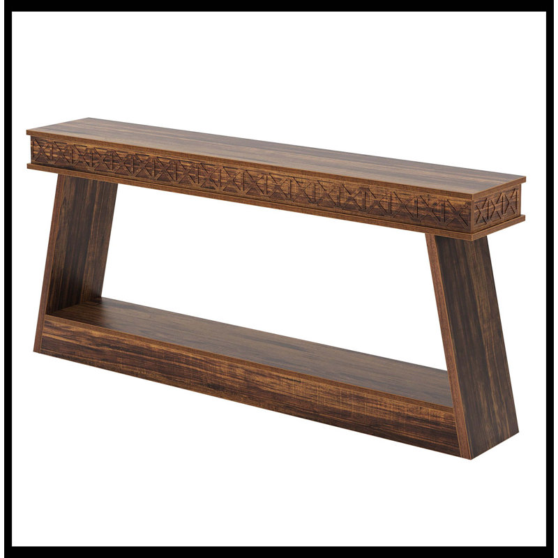 Table d'entrée 70,8 po, console de style campagnard avec rangement