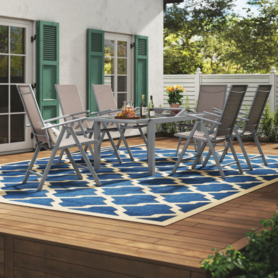 Brayton 6 - Person Patio Dining Set with Rectangular Table