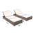 Pacey 77.1" Long Reclining Aluminum & Wicker Single Chaise Lounge with Cushions-1068062419-1068357384