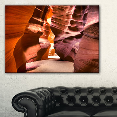 Bright Antelope Canyon - reproduction de photo sur toile tendue
