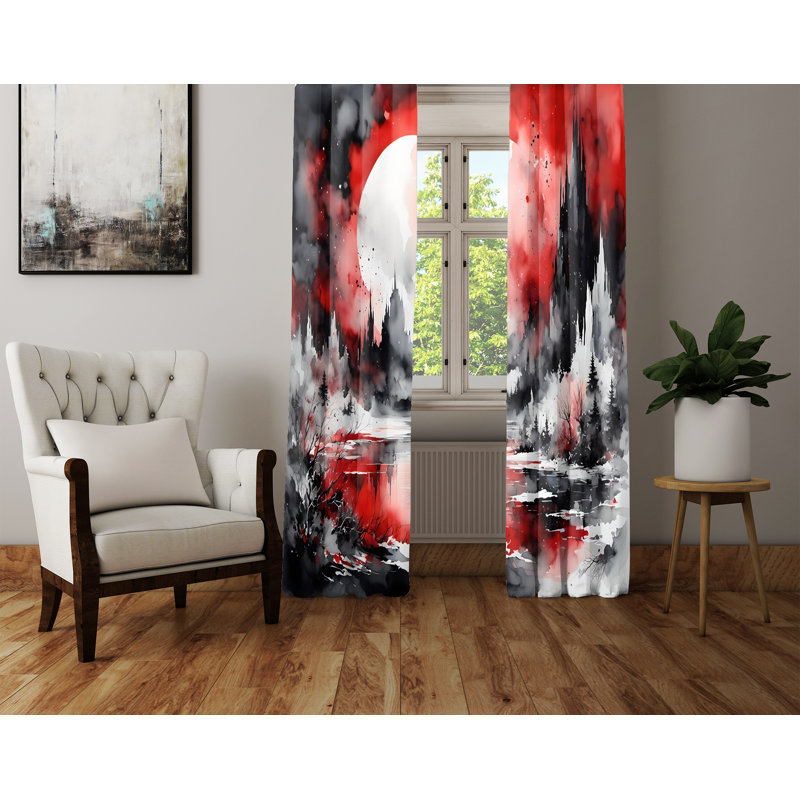Window Curtains, 20" W x 52" L
