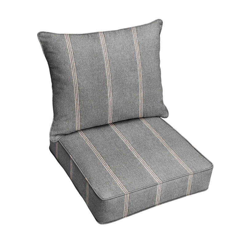 Ensemble de coussins et coussins Sunbrella, L 23 po x P 25 po, Brun clair