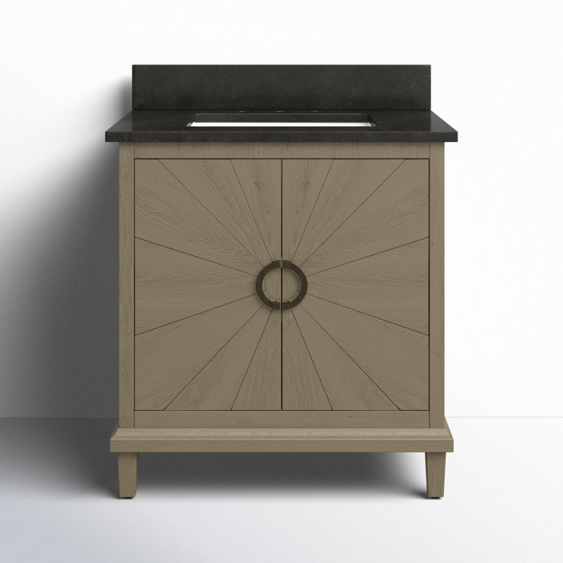 Meuble-lavabo H 30 po x l 22 po x H 38 po Hedley, Calcaire bleu