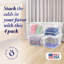 Contenant de rangement en plastique empilable Homz-106886845-106886844