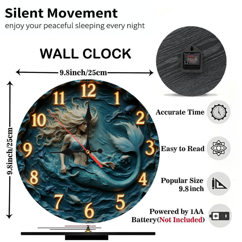 Horloge murale sirène