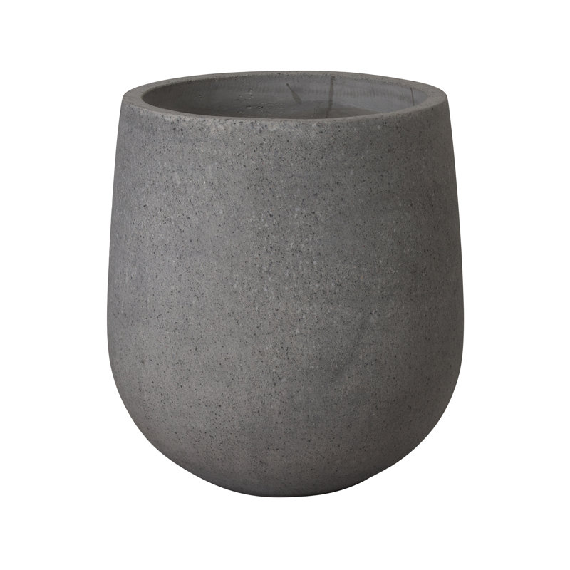 Pot à fleurs en ciment Efkea, Gris, H 22 po x l 20 po x P 20 po