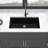 30X19" Quartz Undermount Sink Black - Granite Composite Workstation Time Saving Kitchen Cool Design