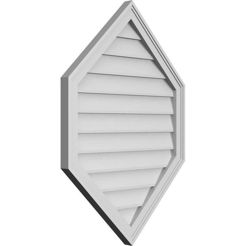 Ventilé vertical à pignon vertical 11/12 po, H 1,5 po x l 26 po x L 36 po