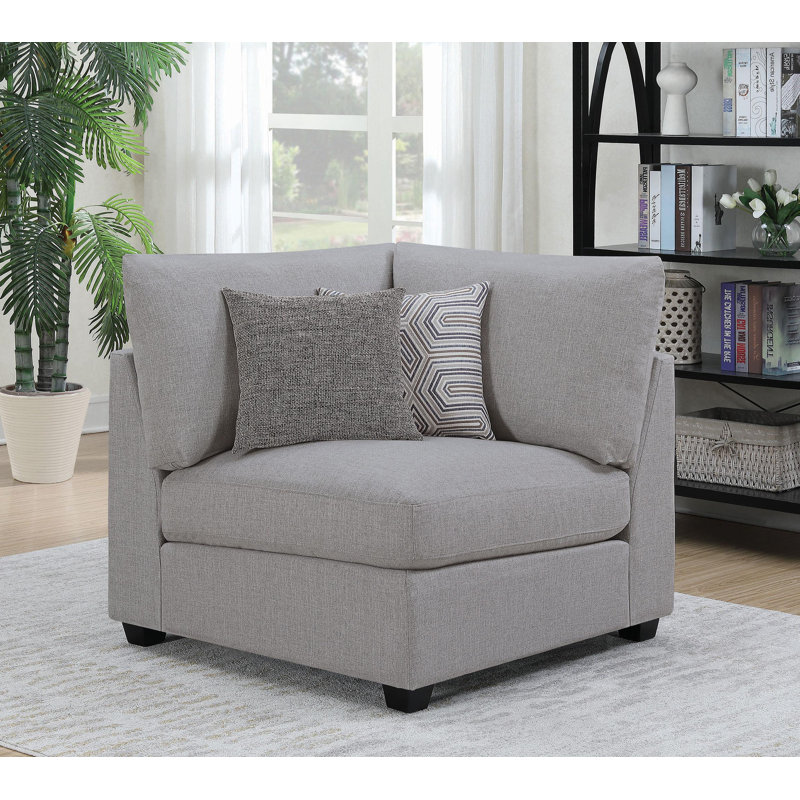 Upholstered Corner Grey