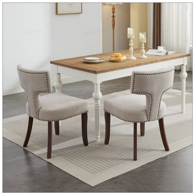 Ensemble de 2 chaises de salle à manger Mid Century