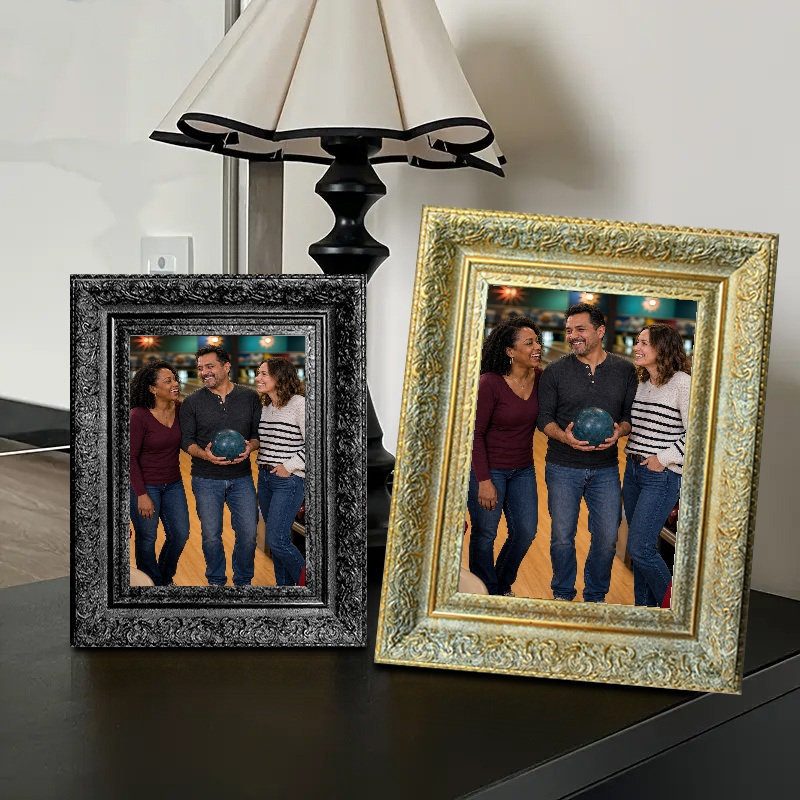 Cadre photo doré antique 1PC pour lignes et décor de chambre 5 po x 7 po