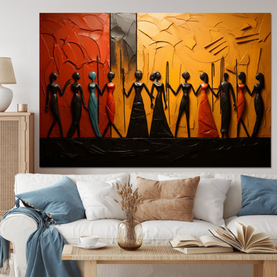 Art africain sur toile, "Tribus d'Afrique"