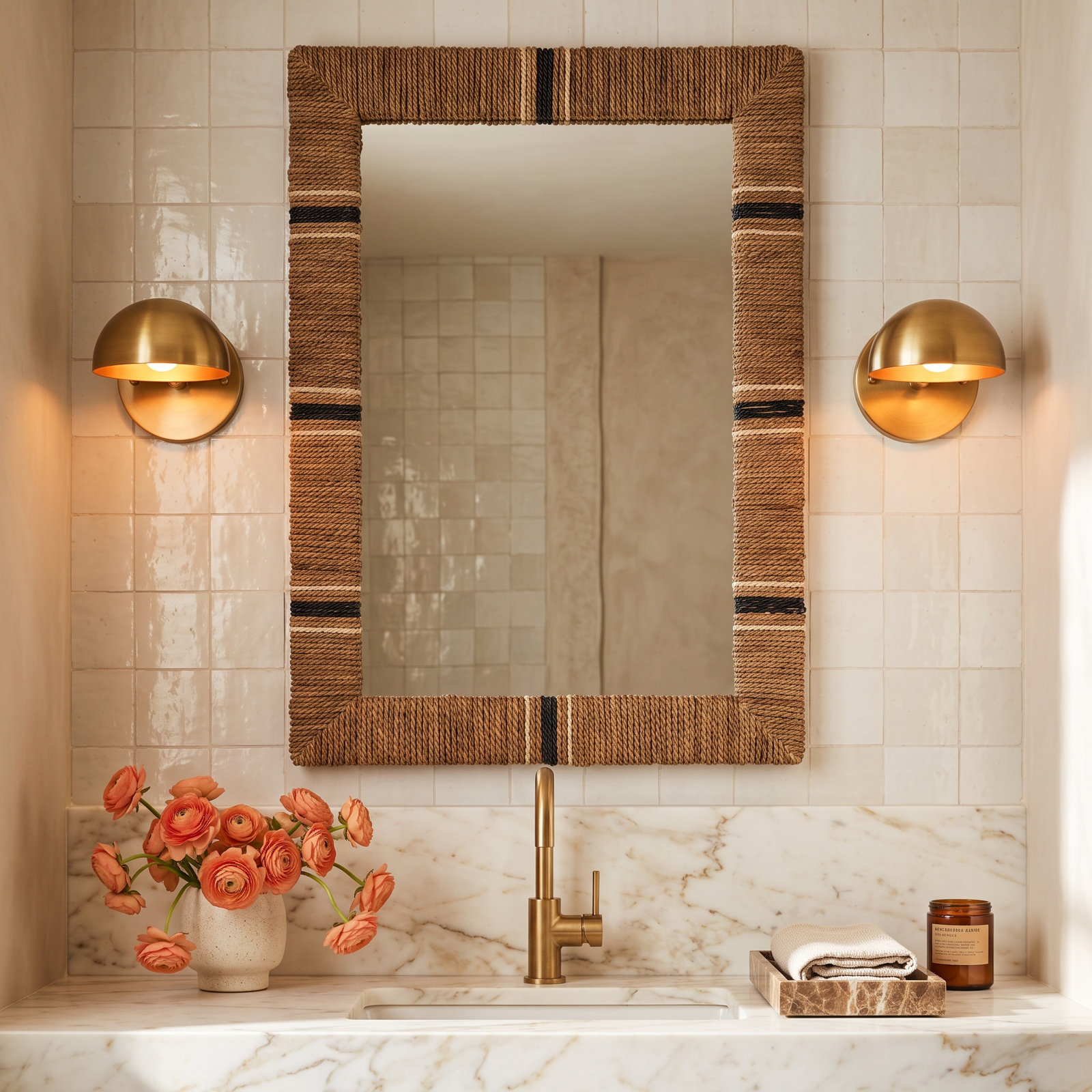 Genesis Rope Rectangle Mirror