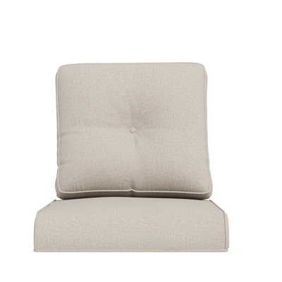 Coussin d'extérieur à assise profonde avec tissu en oléfine