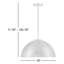 Darrah 1-Light Pendant in Natural Brass-274952324