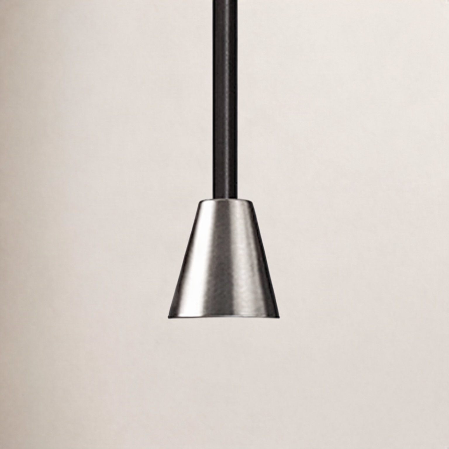 Logan Single Light Ceramic Dimmable Pendant, Terra Cotta, Brushed Nickel