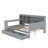 Full Size Wooden Daybed With Drawers, USB Ports And Desk-1805935225