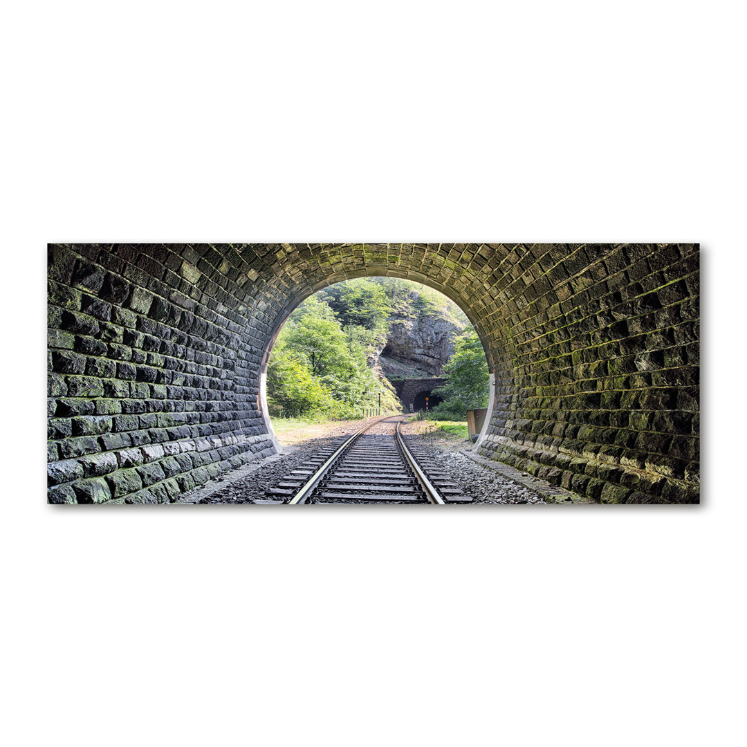 Eisenbahntunnel - Ungerahmte Kunstdrucke auf Leinwand