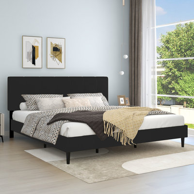 Dajai Upholstered Unfinished Platform Bed