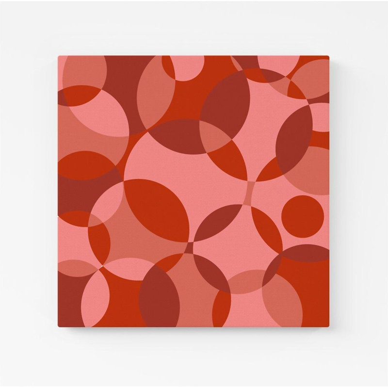 Circle Pattern 1 Piece Wrapped Canvas Wall Art