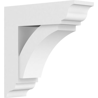 5"W x 18"D x 18"H Standard Thorton Architectural Grade PVC Bracket with Traditional Ends