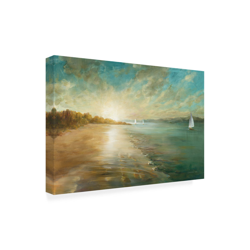 Œuvre sur toile, bol Danhui Nai, H 22 po x l 32 po