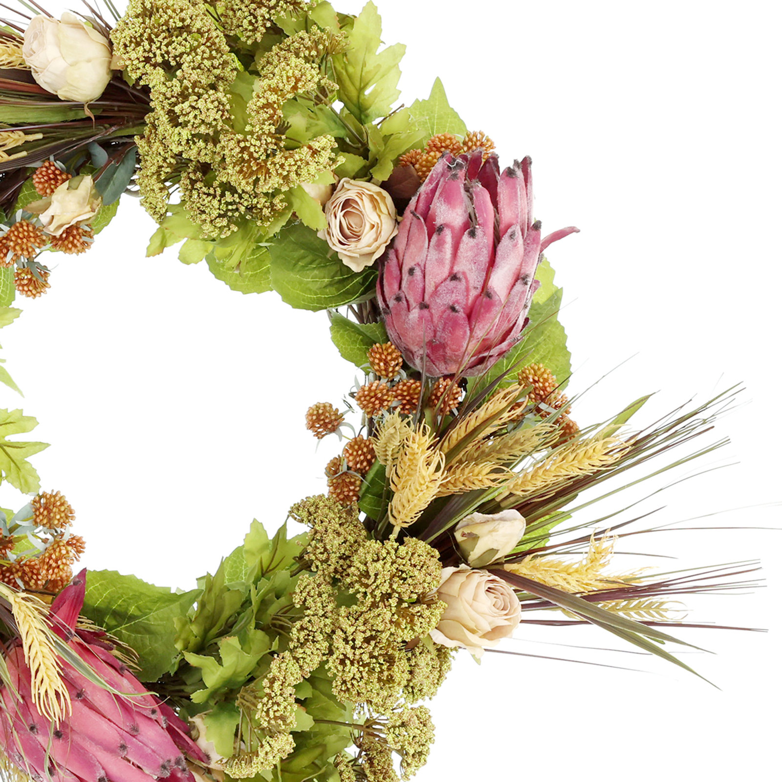 Alma 23" Wreath, Pink