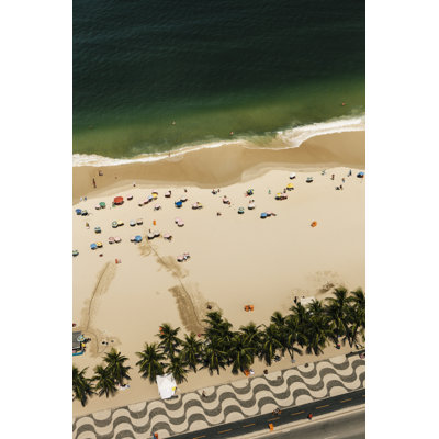 Aerial View Of Copacabana Beach, Rio De Janeiro, Brazil by Travel_Motion - Print