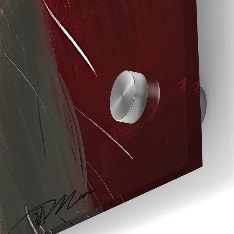  'White And Red Otter' by Momart Acrylic Glass Wall Art, 12" x 16", H 36 po x l 24 po x P 0,2 po