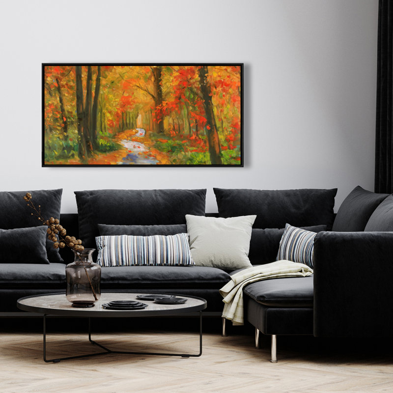 Autumn Trail Print On Canvas, H 48 po x l 24 po