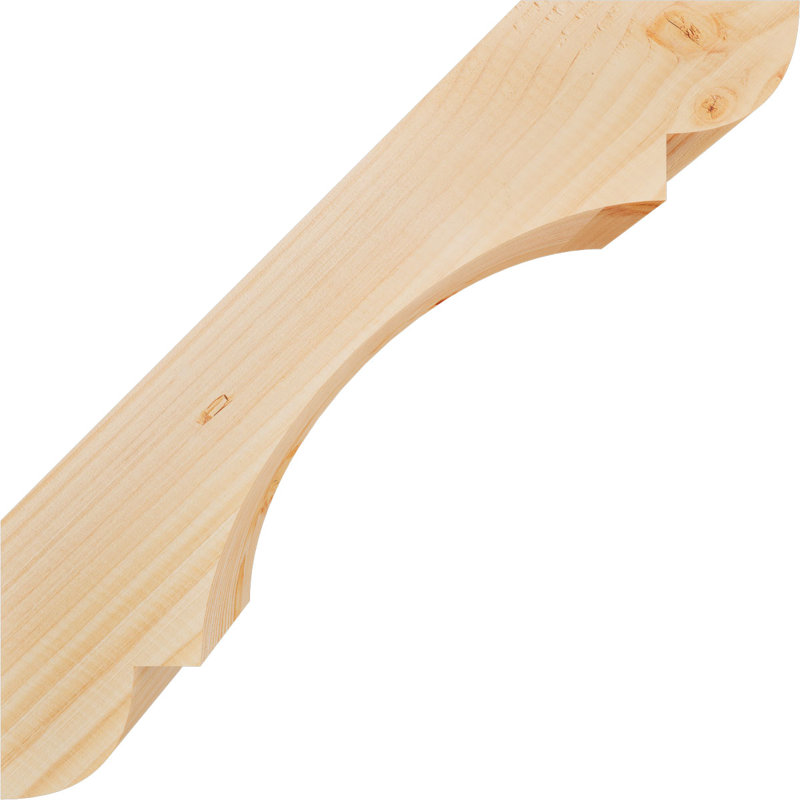 Attelle de genou olympique, Sapin de Douglas, H 18 po x l 5,5 po x P 18 po, Attelle lisse
