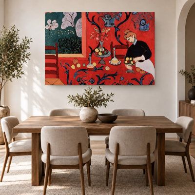 Henri Matisse The Red Room Canvas Print